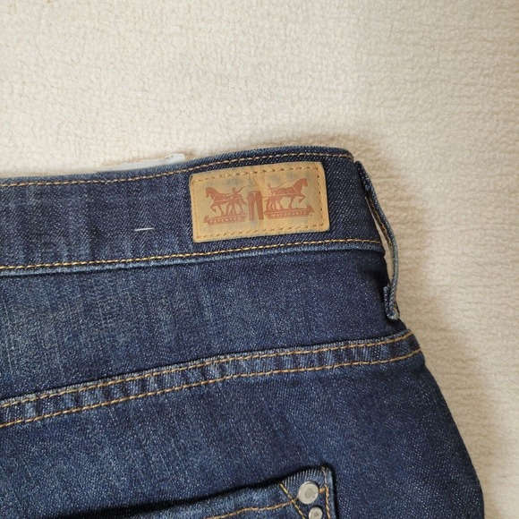 Levis Jeans Perfect Waist 525 Bootcut Womens Sz 22 M Flap Pockets Dark Wash New - Picture 10 of 16